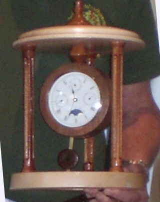 Bert's pendulum clock won a commended certificate
